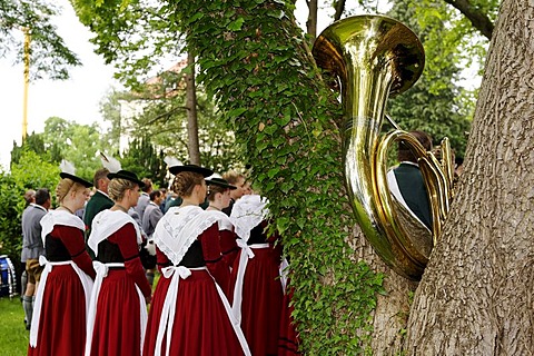 Festival service, 850-year celebration, Bad Heilbrunn, Loisachtal, Upper Bavaria, Germany, Europe