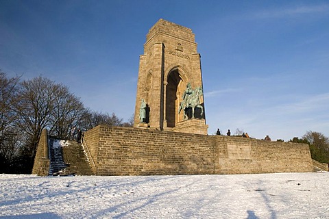 Kaiser-Wilhelm-Denkmal memorial on the Hohensyburg, Dortmund, Ruhrgebiet area, North Rhine-Westphalia, Germany, Europe