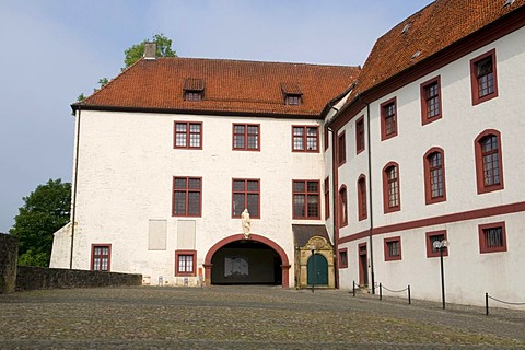 Schloss Iburg Castle in Bad Iburg, Osnabruecker Land region, Lower Saxony, Germany, Europe