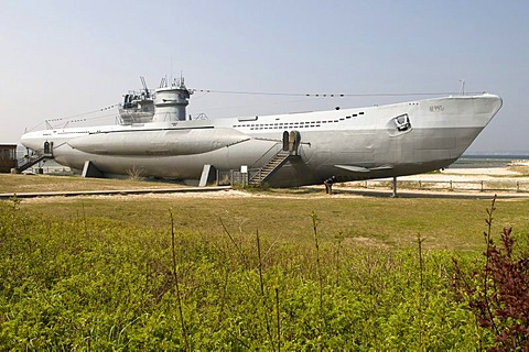 U-boat U995, Technisches Museum Technical Museum on the beach of the Baltic resort Laboe, Kieler Bucht, Schleswig-Holstein, Germany, Europe