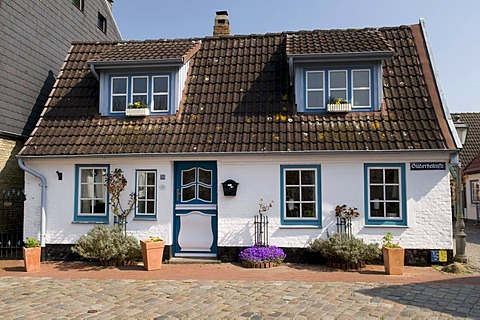 Holm fishing village in Schleswig, Schleswig-Holstein, Germany, Europe