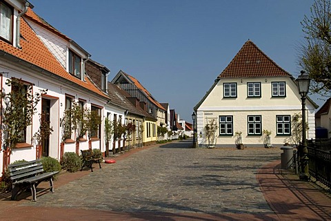 Holm fishing village in Schleswig, Schleswig-Holstein, Germany, Europe