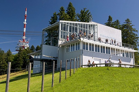 Mountain station of the Pfaenderbahn aerial tramway, 1064m, Bregenz, Lake Constance, Vorarlberg state, Austria, Europe