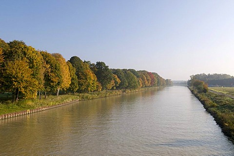 Dortmund-Ems Canal, Muensterland region, North Rhine-Westphalia, Germany, Europe