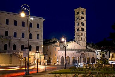 Church of Santa Maria in Cosmedin, Piazza Bocca della Verita, Rome, Italy, Europe