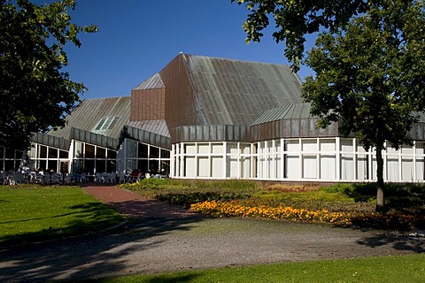 Therapy center in the spa gardens, Doese, North Sea resort Cuxhaven, Lower Saxony, Germany, Europe