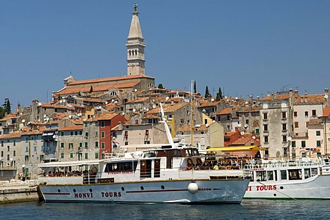 Port and old town of Rovinj, Istria, Croatia, Europe