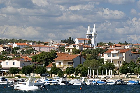 Cityscape and port, Medulin, Istria, Croatia, Europe