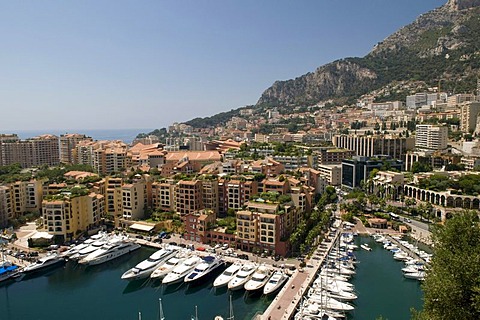 Port de Fontvieille, Monte Carlo, Cote d'Azur, Monaco, Europe