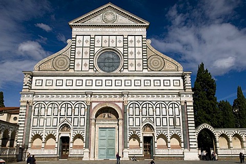 Gothic Dominican church of Santa Maria Novella, UNESCO World Heritage Site, Florence, Tuscany, Italy, Europe