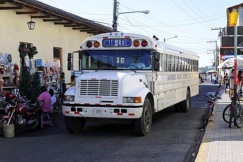 Express bus Unan - Leon, Leon, Nicaragua, Central America