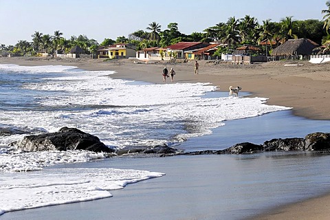 Beach at Poneloya, Las Penitas, Leon, Nicaragua, Central America