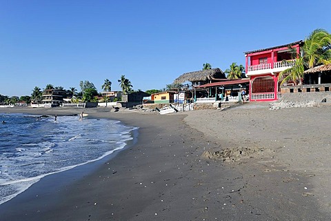 Beach at Poneloya, Las Penitas, Leon, Nicaragua, Central America