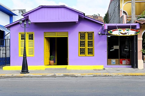 Front of a house in San Juan del Sur, Nicaragua, Central America