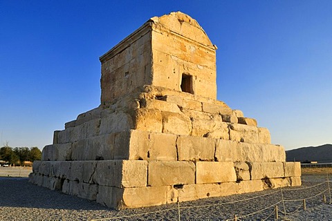 Tomb of Cyrus II., archaeological site of Pasargadae, UNESCO World Heritage Site, Persia, Iran, Asia