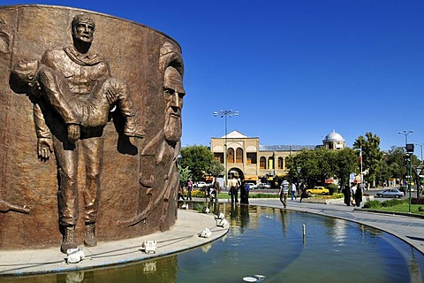 Central square Meidan-e Emam, Imam Khomeini, Hamadan, Hamedan, Iran, Persia, Asia