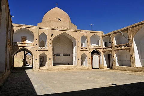 Four Iwan yard in the complex of the congregational Mosque in Nain, Isfahan, Esfahan, Iran, Persia, Asia