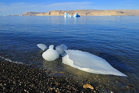 Beach at Crocker Bay, Devon Island, Northwest Passage, Nunavut, Canada, Arctic