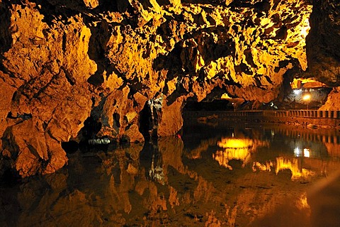 Interior of Ali Sadr Cave, Hamadan, Hamedan, Persia, Iran, Asia