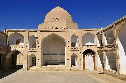 Four Iwan yard in the complex of the congregational Mosque in Nain, Isfahan, Esfahan, Iran, Persia, Asia