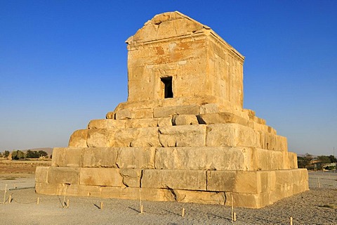 Tomb of Cyrus II., archeological site of Pasargadae, UNESCO World Heritage Site, Persia, Iran, Asia