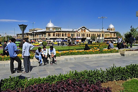 Central square Meidan-e Emam, Imam Khomeini, Hamadan, Hamedan, Iran, Persia, Asia