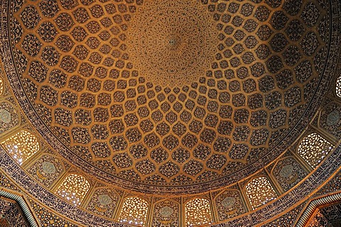 Highlight of Persian architecture, Sheik Lotfollah, Lotf Allah Mosque, UNESCO World Heritage Site, Isfahan, Esfahan, Iran, Persia, Asia