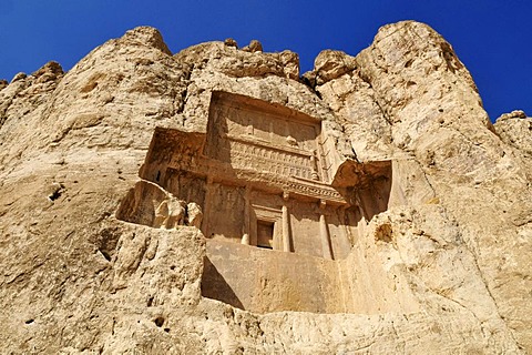 Tomb of King Darius II., Achaemenid burial site Naqsh-e Rostam, Rustam near the archeological site of Persepolis, UNESCO World Heritage Site, Persia, Iran, Asia