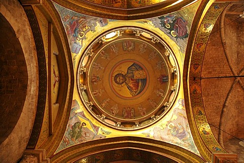 Side dome of the Church of the Holy Sepulchre above the Katholikon, Jerusalem, Israel, Middle East, Orient