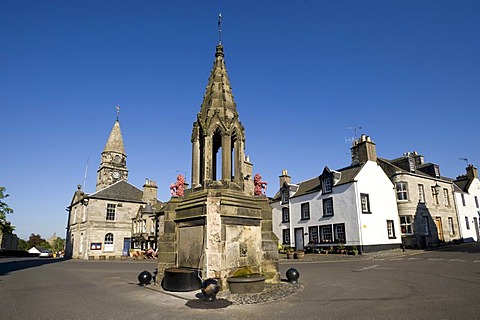 Monument in the center of Falkland, Fife County, Scotland, United Kingdom, Europe