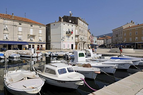 Port of the town of Cres, Croatia, Europe