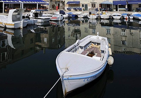 Port of the town of Cres, Croatia, Europe