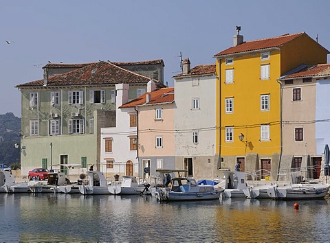 Port of the town of Cres, Croatia, Europe