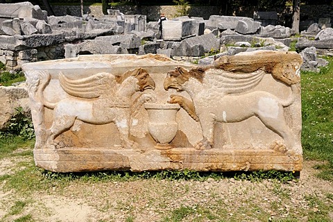 Roman sarcophagus in Salona near Split, Croatia, Europe