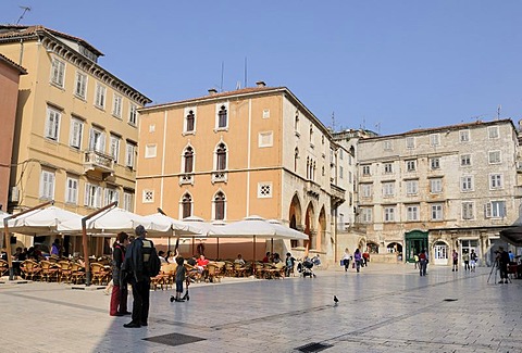 Narodni trg square in Split, Croatia, Europe