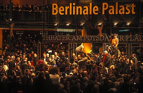 Berlinale film festival, red carpet, Berlinale Palast, Theater on Potsdamer Platz square, Marlene-Dietrich-Platz square, Tiergarten district, Berlin, Germany, Europe