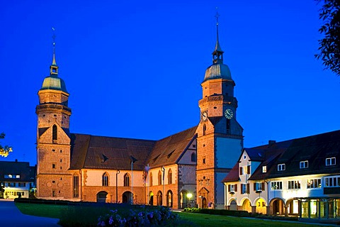Lower Market Square and Parish Church, Freudenstadt, Black Forest, Baden-Wuerttemberg, Germany, Europe