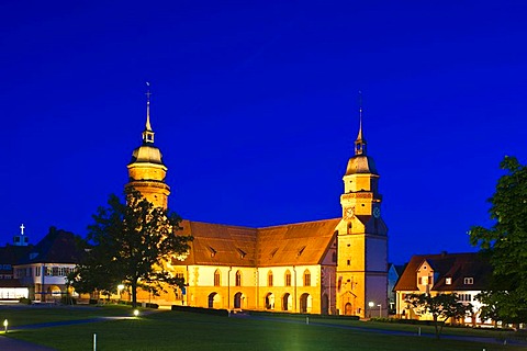 Lower Market Square and Parish Church, Freudenstadt, Black Forest, Baden-Wuerttemberg, Germany, Europe