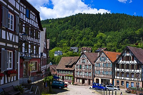 Marketplace, Schiltach, Black Forest, Baden-Wuerttemberg, Germany, Europe