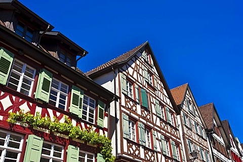Half-timbered houses on the marketplace, Schiltach, Black Forest, Baden-Wuerttemberg, Germany, Europe