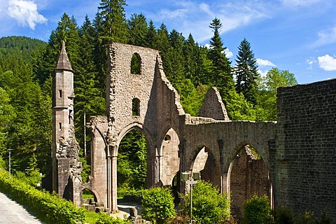 Klosterruine Allerheiligen monastery ruins, Oppenau, Black Forest, Baden-Wuerttemberg, Germany, Europe