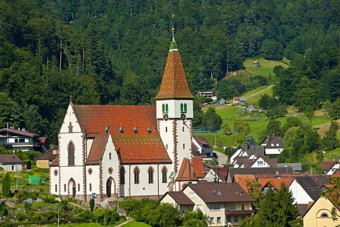 Heilig-Kreuz-Kirche church, Reichental, Black Forest, Baden-Wuerttemberg, Germany, Europe