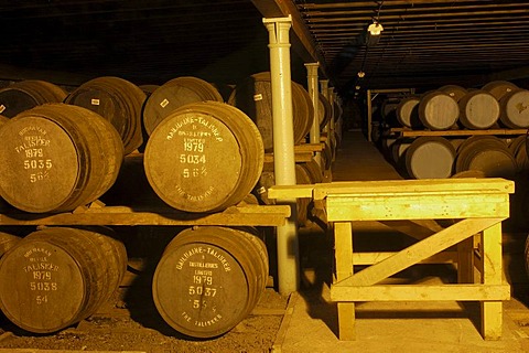 Talisker distillery, single malt whisky, Skye Island, Highlands region, Scotland, United Kingdom, Europe