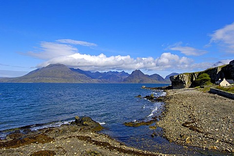 Cuillin Hills from Elgol, Isle of Skye, Western Highlands, Scotland, United Kingdom, Europe