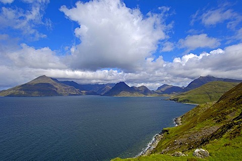 Cuillin Hills from Elgol, Isle of Skye, Western Highlands, Scotland, United Kingdom, Europe