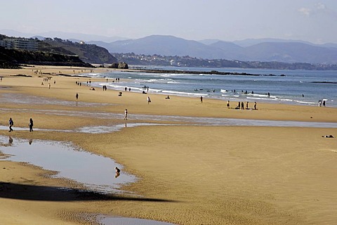 Beach, Biarritz, Pyrenees-Atlantiques, Atlantic Coast, Aquitaine, France, Europe