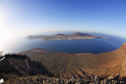 La Graciosa Island, view from Mirador del Rio, Lanzarote, Canary Islands, Spain, Europe