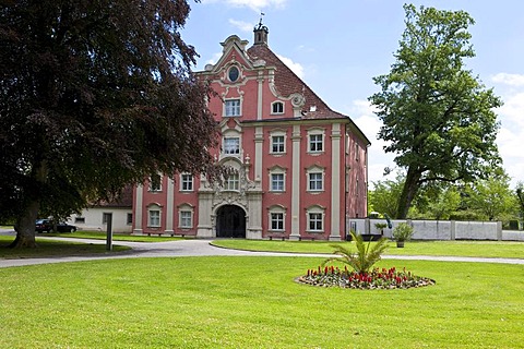 Lower Gate building, Salem Abbey, a monastery of the Cistercian order, South German Rococo style, location of the Salem Castle Boarding School, Salem municipality, Linzgau, Baden-Wurttemberg, Germany, Europe