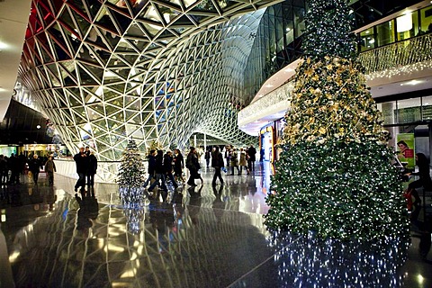 My Zeil shopping mall at Christmas time, Zeil, Frankfurt, Hesse, Germany, Europe