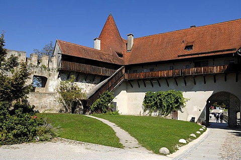 Part of the castle complex, 12th century, Burghausen, castle No. 48, Burghausen, Upper Bavaria, Germany, Europe